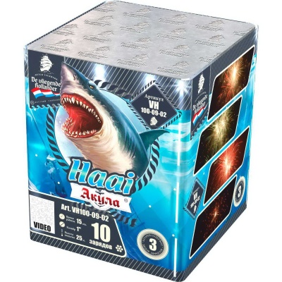 Акула Фейерверк купить в Михайловске Свердловской области | mihajlovsksverdlovskaya.salutsklad.ru