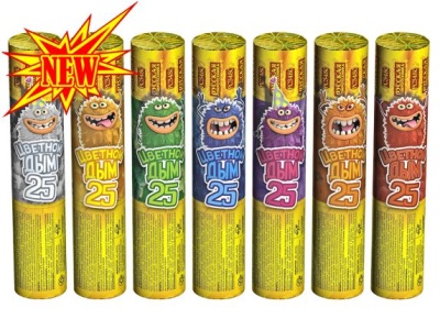 Цветной дым 25 Цветной дым купить в Михайловске Свердловской области | mihajlovsksverdlovskaya.salutsklad.ru